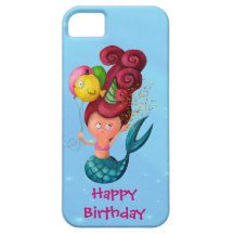 Sirène de joyeux anniversaire - texte fait sur com étuis iPhone 5