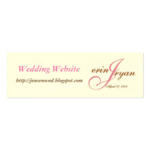 Site Web de mariage Modèles De Cartes De Visite