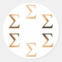 six sigma adhésifs ronds
