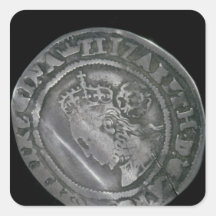 Sixpence Vierkant Sticker