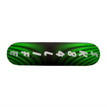 SK84LIFE ZWART EN GROEN SKATEBOARD