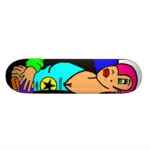 SKATEBOARD POP ART MONA LISA