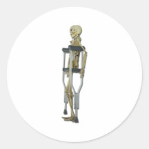 SkeletonOnCrutches100711 Adhésifs Ronds