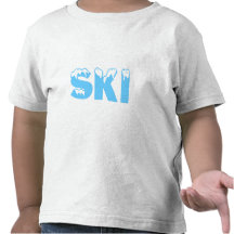 Ski (bleu) t-shirts
