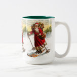 Ski le père noël tasse