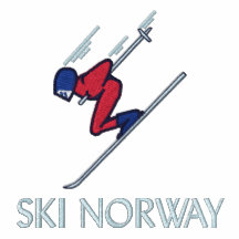 SKI NOORWEGEN GEBORDUURD SHIRT