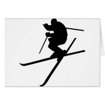 Ski - style libre de ski cartes de vœux