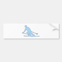 Skieur conducteurs de ski skis adhésif pour voiture