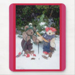 Skieurs de Bearly Tapis De Souris