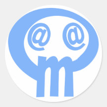 @@@@@-skull-2 autocollant rond