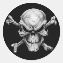 Skull Crossed Bones Autocollants