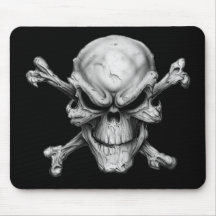 Skull Crossed Bones Mouse Pad