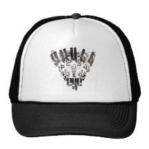 skull & eye anti illuminati casquette de camionneur