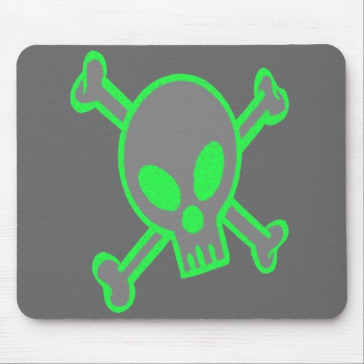 skull.green tapis de souris