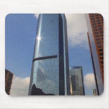 Skyscapers de stad in muis matten