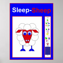Slaap-schapen - in het Engels Posters