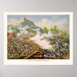 Slag van Berg Kenesaw door Kurz & Allison 1864 Posters