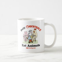 Slechts eten de Kannibalen de Mok van Dieren mokken