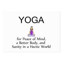Slogan SUPÉRIEUR de yoga Carte De Visite