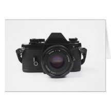 slr fotocamera - klassiek ontwerp kaart