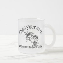 Sluit Uw Ogen en tel aan iets Koffie Bekers