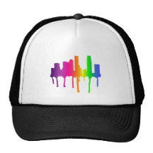 Smeltende cityscape pet met netje