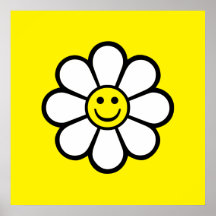 Smiley Daisy Posters