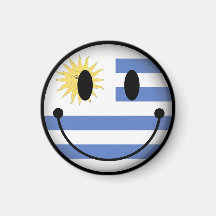 Smiley de l'Uruguay Magnets