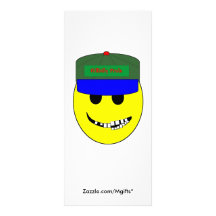 Smiley de montagnard carte double customisable