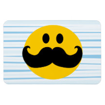 Smiley de moustache magnet souple