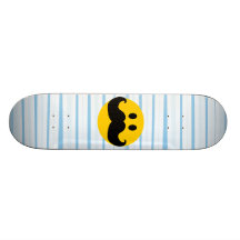 Smiley de moustache skateboards personnalisables