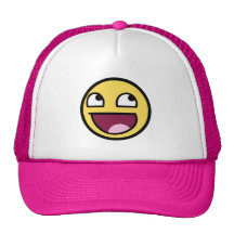 Smiley impressionnant casquette de camionneur