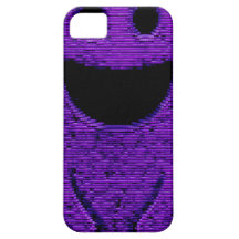 Smiley pourpre de bloc coque iPhone 5 Case-Mate