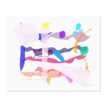 Sneeuw Stretched Canvas Afdruk