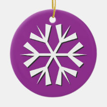 sneeuwvlokken - viooltje kerstboom ornamenten