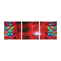 Snel rood Verpakt Canvas Canvas Prints
