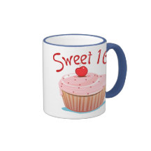 Snoepje 16 16de Verjaardag Cupcake Koffie Mokken