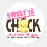 Snoepje 16 Kuiken 3 Ronde Stickers
