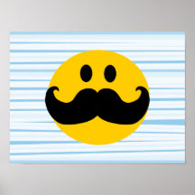 Snor Smiley Print