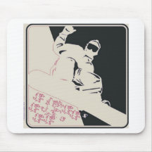 Snowboarder/Pop-art Muis Mat