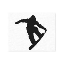 Snowboarder Stretched Canvas Print