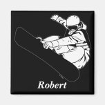 Snowboarding 3 koelkast magneetjes