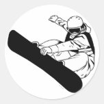 Snowboarding 3 stickers