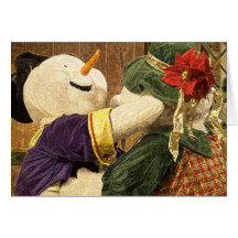 snowdancers de Noël Cartes De Vœux