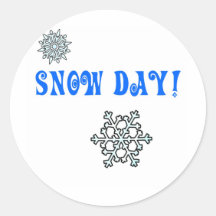 Snowday Autocollant Rond