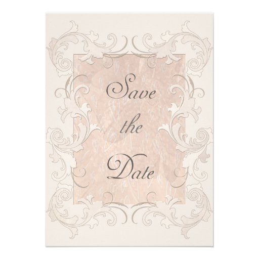 Soie Romance : Réservez la date Faire-part