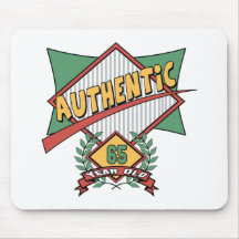 Soixante-cinquième cadeaux d'anniversaire authenti tapis de souris