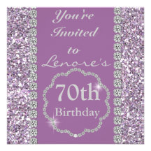 soixante-dixième Invitation de fête d'anniversaire