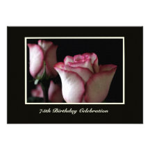 soixante-quinzième Invitation de fête d'anniversai