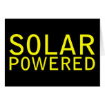 solaire actionné carte de vœux